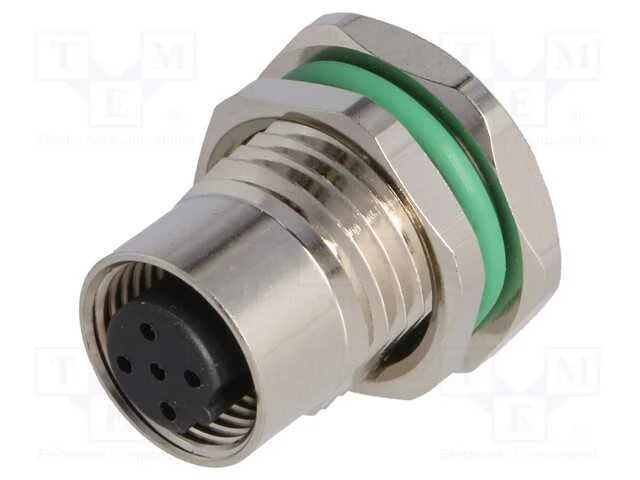 Tomada, M12, Pin: 5, F&ecirc;mea, C&oacute;digo B-Profibus, Tht, Ip67, 60v, 4a
