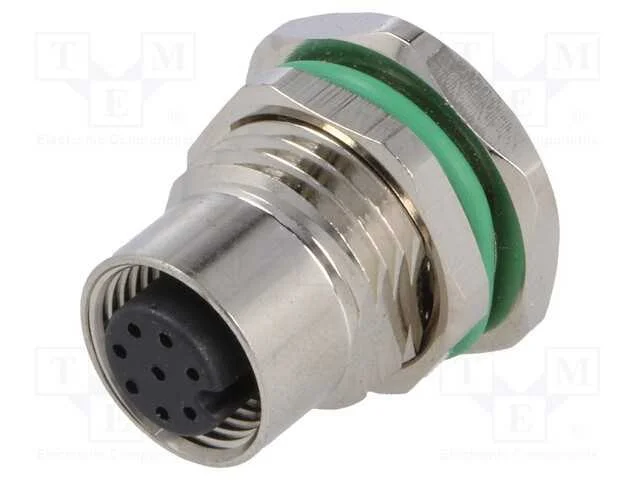 Tomada, M12, Pin: 8, F&ecirc;mea, C&oacute;digo A-Devicenet / Canopen, Tht, Ip67