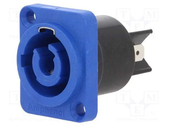 Tomada, Redondos, Macho, Pin: 3, 25a, Termoplasta, Hp, Ip54, Cor: Azul