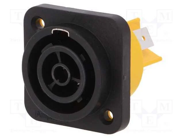 Tomada, de Alimenta&ccedil;&atilde;o, F&ecirc;mea, Pin: 3, 16a, 250v, Termoplasta, Hpt