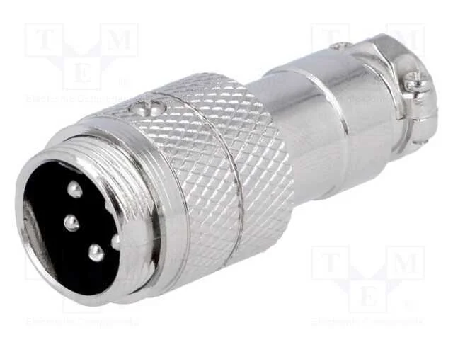 Ficha, de microfone, macho, PIN: 5, com cabo, sim.