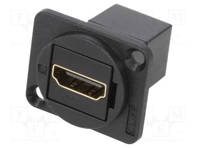 Conector, Tomada HDMI,em ambos os lados, FT, dour.
