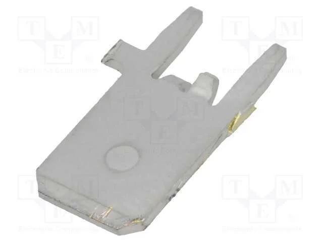 Conetor: Plano, 6,3mm, 0,8mm, F&ecirc;mea, Tht, Lat&atilde;o, Estanhado, Simples
