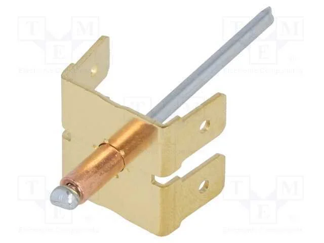 Conetor: Plano, 6,3mm, 0,8mm, 4x Macho, com o Rebite de Cobre