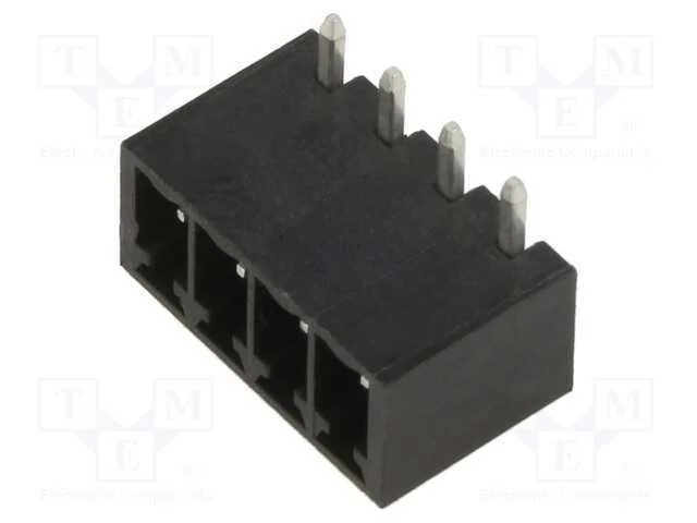 3.5mm Euro Header Ra Blk 4ckt