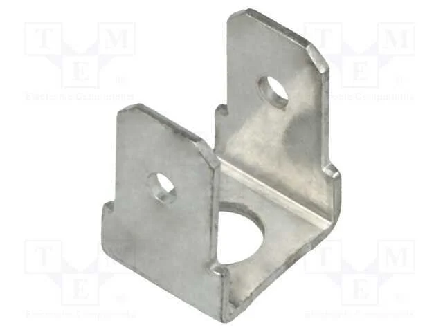 Conetor: Plano, 6,3mm, 0,8mm, 2x Macho, M4, N&atilde;o Isolada,Dupla