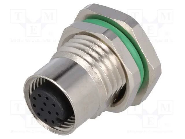 Tomada, M12, Pin: 12, F&ecirc;mea, C&oacute;digo A-Devicenet / Canopen, Tht