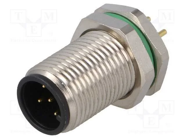 Tomada, M12, Pin: 5, Macho, C&oacute;digo A-Devicenet / Canopen, Tht, Ip67