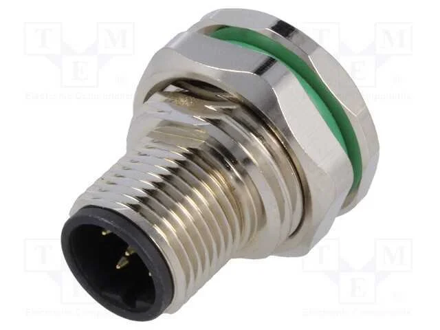 Tomada, M12, PIN: 5, macho, c&oacute;digo B-Profibus, TH.