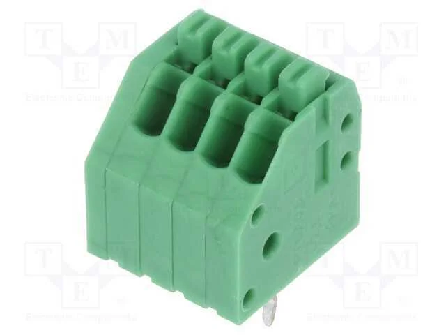 PCB bloco terminal, angulares 45, 2,5mm, faixas: .