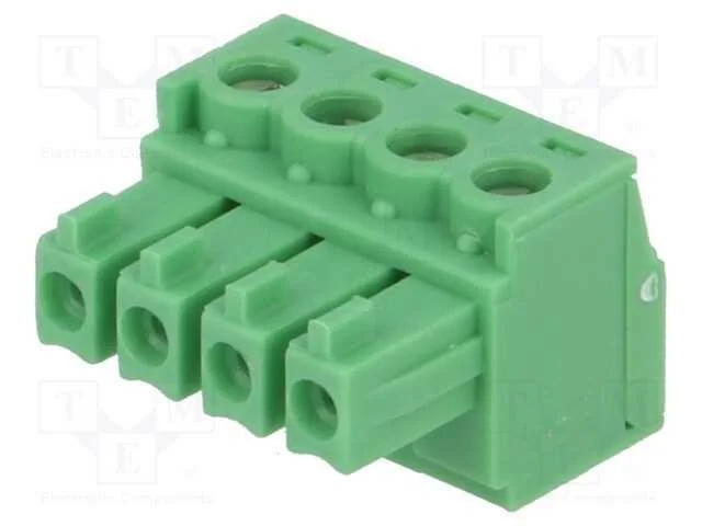 Bloco Terminal Separ&aacute;vel, 3,81mm, Faixas: 4, Simples, Ficha, F&ecirc;mea