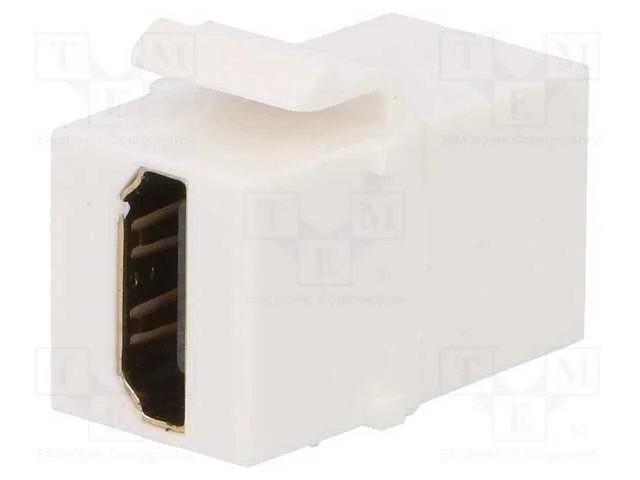 Conector, Tomada, F&ecirc;mea X2, Hdmi Tomada X2, Keystone, Dourado