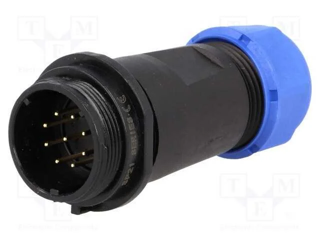 Ficha, SP21, macho, PIN: 9, IP68, 7&divide;12mm, 5A, sol.