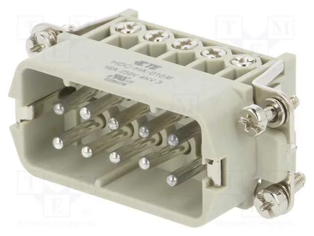 Conector: HDC, inserto de contatos, macho, HA, PI.