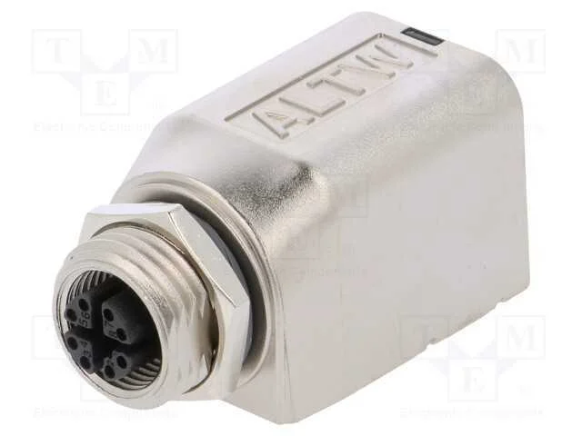 Adaptador, f&ecirc;mea M12,RJ45 tomada, c&oacute;digo X-ProfiN.