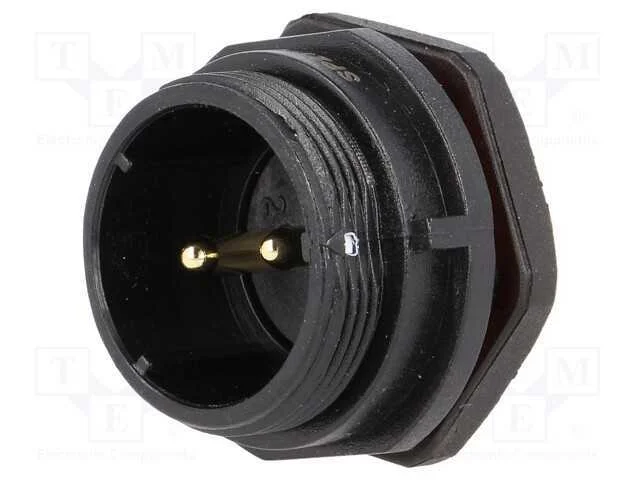 Tomada, SP21, macho, PIN: 2, IP68, 30A, solda, 50.