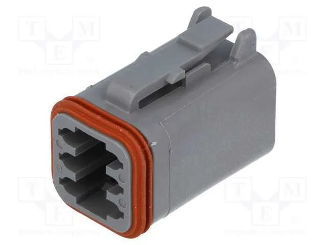 Conector: Fio-Fio, Dt, F&ecirc;mea, Ficha, com Cabo, Pin: 6, Cinzenta, Ip68