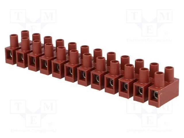 Bloco Terminal, Terminal Parafusado, 4mm2, 400v, Faixas: 12
