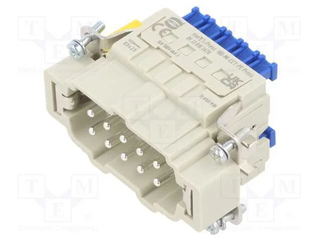 Conector: Hdc, Inserto de Contatos, Macho, Han B,Han Es Press