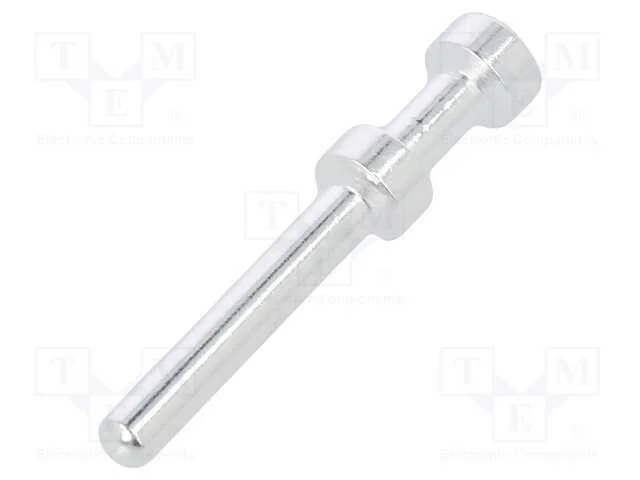 Contacto, macho, 2,5mm, prateado, 0,5mm2, CEM/DEM.