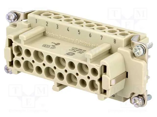Conector: HDC, inserto de contatos, f&ecirc;mea, Han E,.