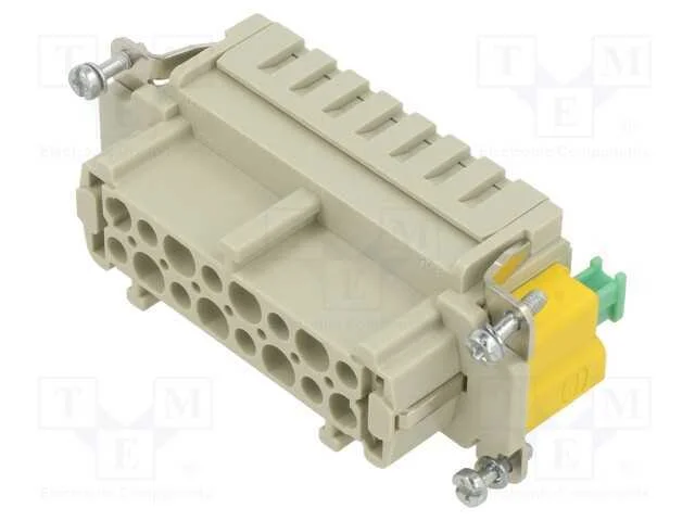 Conector: HDC, inserto de contatos, f&ecirc;mea, Han B,.