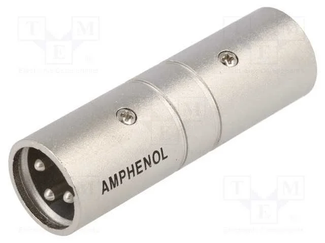 Conector, XLR macho,em ambos os lados, PIN: 3, pr.
