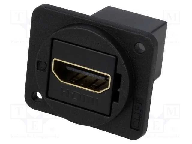 Conector, Tomada HDMI,em ambos os lados, blindada.