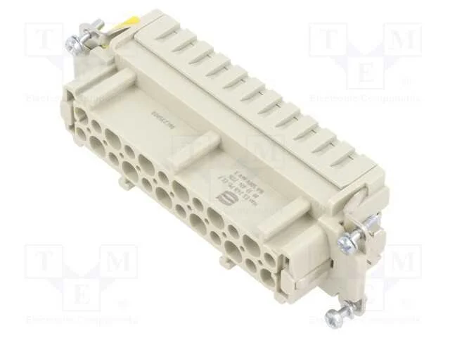 Conector: Hdc, Inserto de Contatos, F&ecirc;mea, Han B,Han Es, Pin: 24