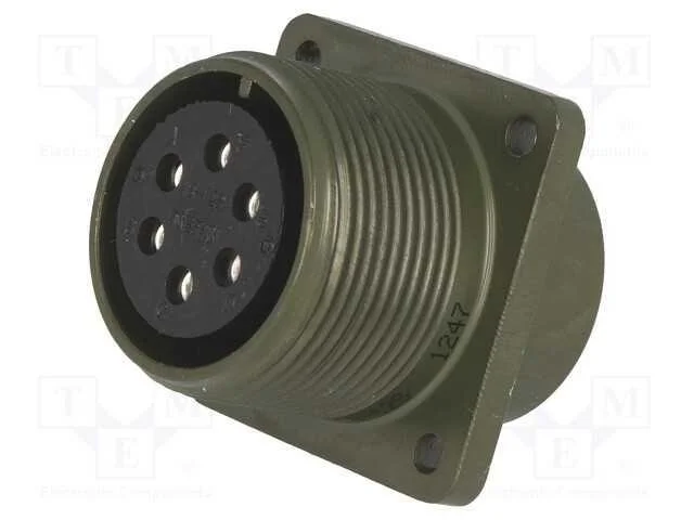 Conector: Redondos, Tamanho 18, Ms/Ds, Liga de Alum&iacute;nio, Tomada