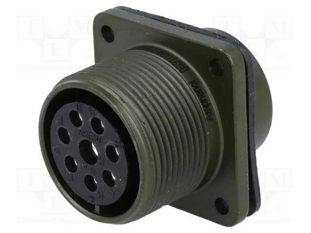 Conector: Redondos, Tamanho 18, Ms/Ds, Liga de Alum&iacute;nio, Tomada