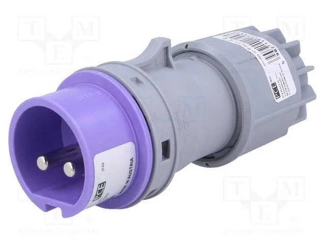 Conector: de Alimenta&ccedil;&atilde;o, Ficha, Macho, 16a, 24vac, Iec 60309, Ip44