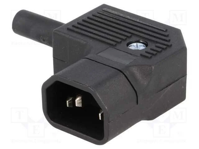 Conector: de Alimenta&ccedil;&atilde;o, Ficha, Macho, 10a, 250vac, Iec 60320