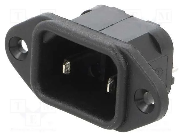 Conector: de alimenta&ccedil;&atilde;o, tomada, macho, 10A, 250.