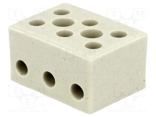 Bloco Terminal, Terminal Parafusado, 4mm2, 450v, Faixas: 3, L: 34mm