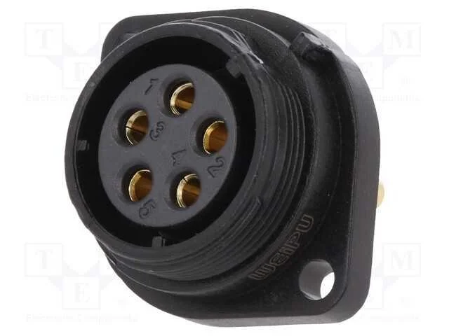 Tomada, Sp21, F&ecirc;mea, Pin: 5, Ip68, 30a, Solda, 500v, 4mm2, -25&divide;85c