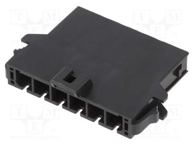 Ficha, fio-fio, macho, Mega-Fit, 5,7mm, PIN: 6, U.