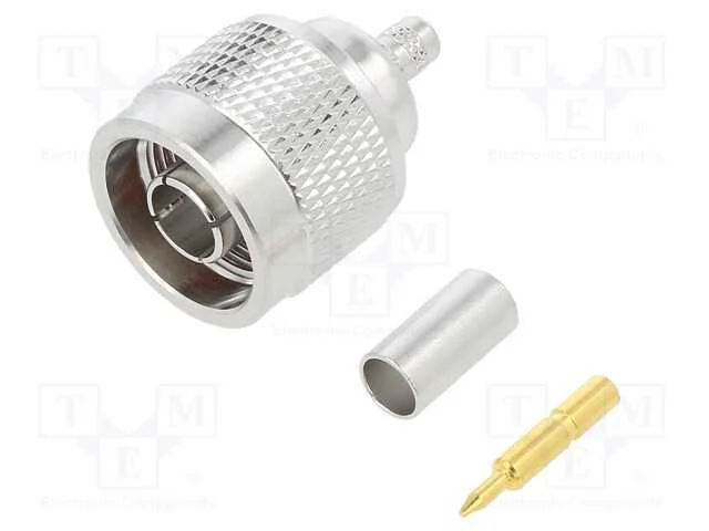 Ficha, N, Macho, Simples, 50o, Cerrar, com Cabo, Ptfe, Dourado