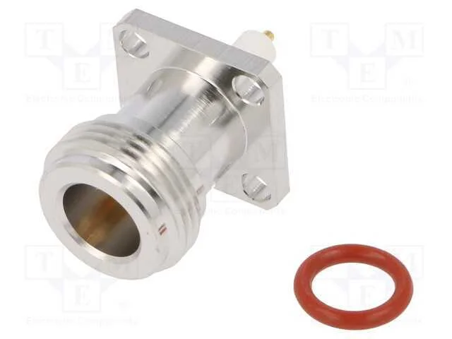Tomada, N, F&ecirc;mea, Simples, 50o, Solda, Ptfe, Dourado, Mat: Lat&atilde;o