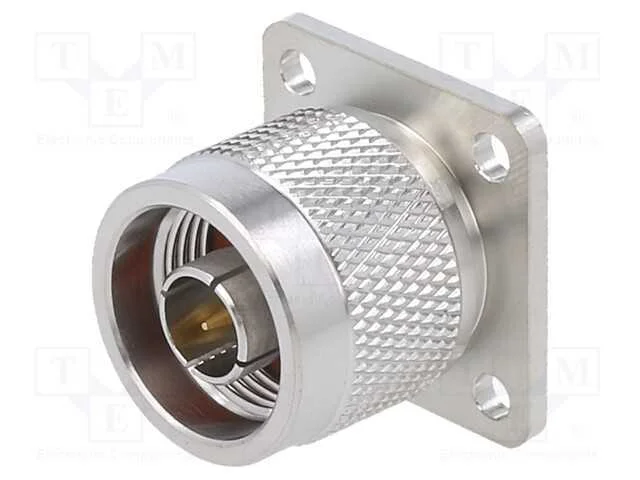 Tomada, N, Macho, Simples, 50o, Solda, Ptfe, Dourado, Mat: Lat&atilde;o