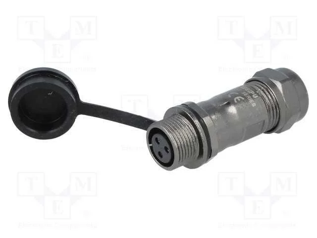 Ficha, ST12, f&ecirc;mea, PIN: 3, IP67, 5&divide;8mm, 13A, sol.