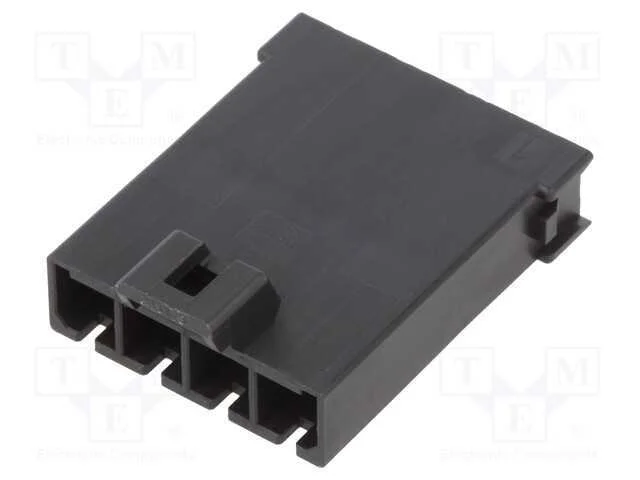 Ficha, Fio-Fio, Macho, Mega-Fit, 5,7mm, Pin: 4, Ul94v-0, Sistema: 1x4