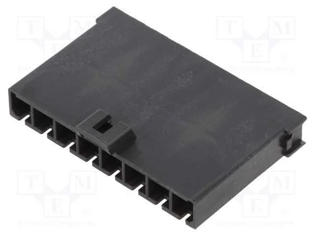 Ficha, fio-fio, macho, Mega-Fit, 5,7mm, PIN: 8, U.