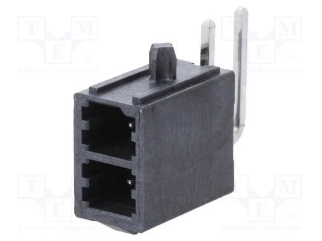 Tomada, fio-placa, macho, Mega-Fit, 5,7mm, PIN: 2.