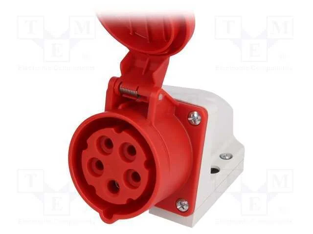 Conector: de Alimenta&ccedil;&atilde;o Ac 3 Fases, Tomada, F&ecirc;mea, 16a, 400vac