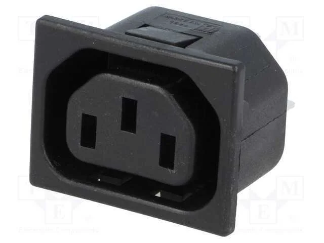 Conector: de alimenta&ccedil;&atilde;o, tomada, f&ecirc;mea, 10A, 250.