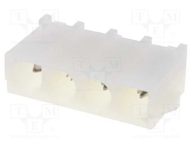 Tomada, Fio-Placa, Macho, Universal Mate-N-Lok, 6,35mm, Pin: 4