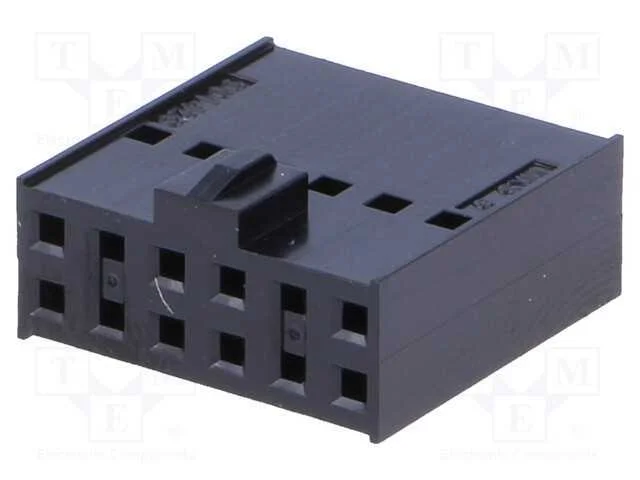 Ficha, Fio-Placa, F&ecirc;mea, C-Grid Iii, 2,54mm, Pin: 12, Sem Contactos