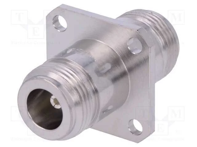 Conector, N Tomada,Em Ambos Os Lados, Simples, Ptfe, Dourado