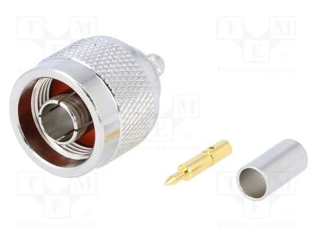 Ficha, N, Macho, Simples, 50o, Cerrar, Ptfe, Dourado